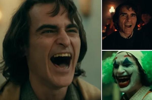 11. Joker'in en az üç tane farklı gülüşü var: 'keder' gülüşü, 'grubun bir parçası' gülüşü, ve sondaki 'gerçekten neşeli' gülüşü.