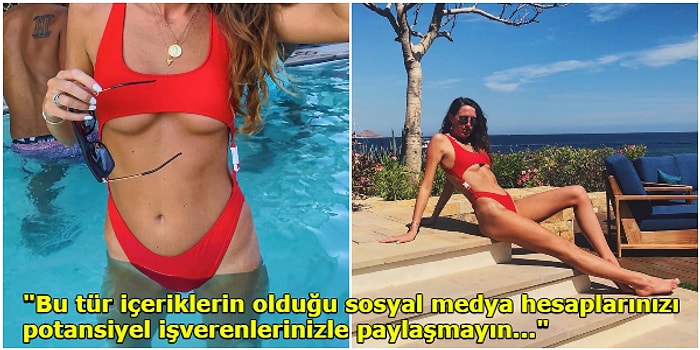 İş Başvurusu Yaptığı Şirketten Instagram'daki Pozları Yüzünden Ret Cevabı Alan ve Üstüne Fotoğrafı Şirket Sayfasından Paylaşılan Kadın