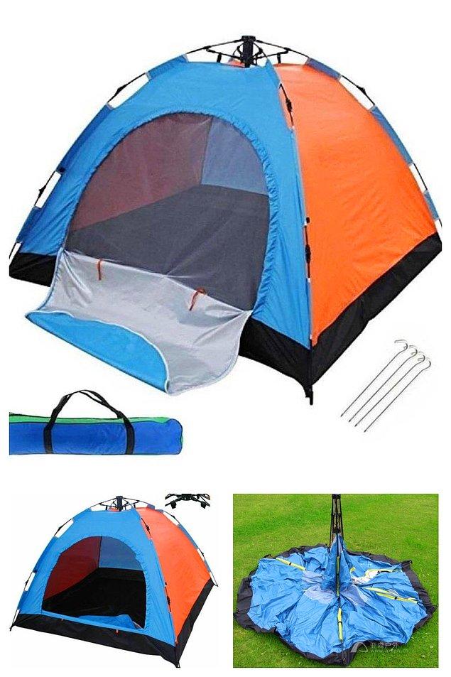1. Kamp demek çadır demek! Çadırın da sizi yormadan pratik bir şekilde çabucak kurulanı makbul.