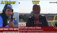 A Haber Muhabirinin 'Kurşunlar Vızır Vızır Üstümüzden Geçiyor' Dediği Anlar TRT'nin Görüntülerine Farklı Yansıyınca Ortalık Karıştı