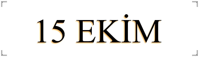 15 Ekim