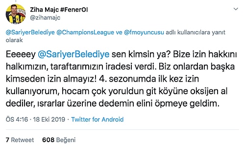 Sarıyer Belediyesi ve Football Manager'de Sarıyer'i Yöneten Genç Arasındaki Güldüren Diyalog