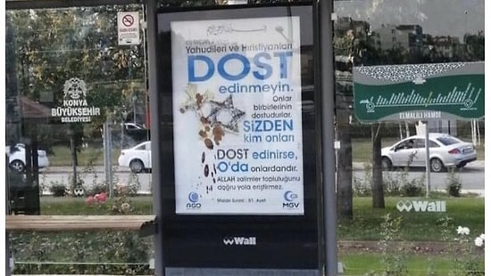 'Yahudileri ve Hristiyanları Dost Edinmeyin' Afişlerini Asan Dernekten Açıklama: 'Yanlış Anlaşıldık'