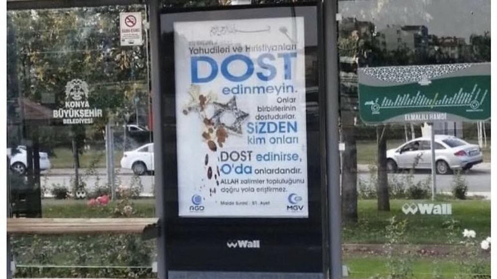 'Yahudileri ve Hristiyanları Dost Edinmeyin' Afişlerini Asan Dernekten Açıklama: 'Yanlış Anlaşıldık'