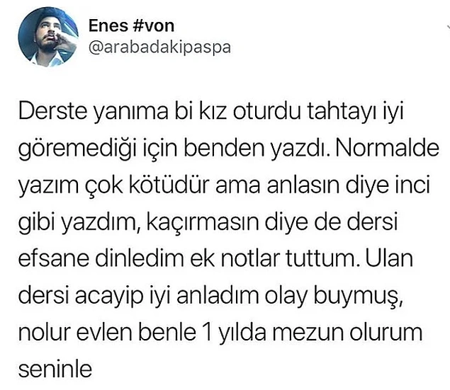 Motivasyon lazımmış.