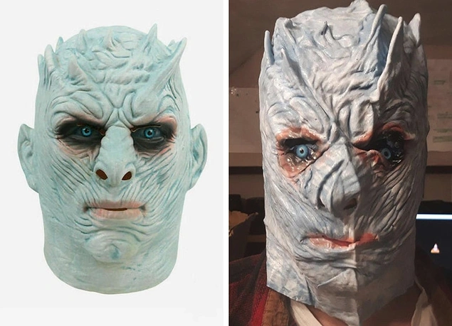 “Bu Night King maskesini eBay'den aldım.”