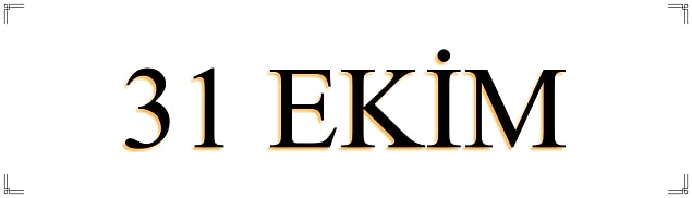 31 Ekim