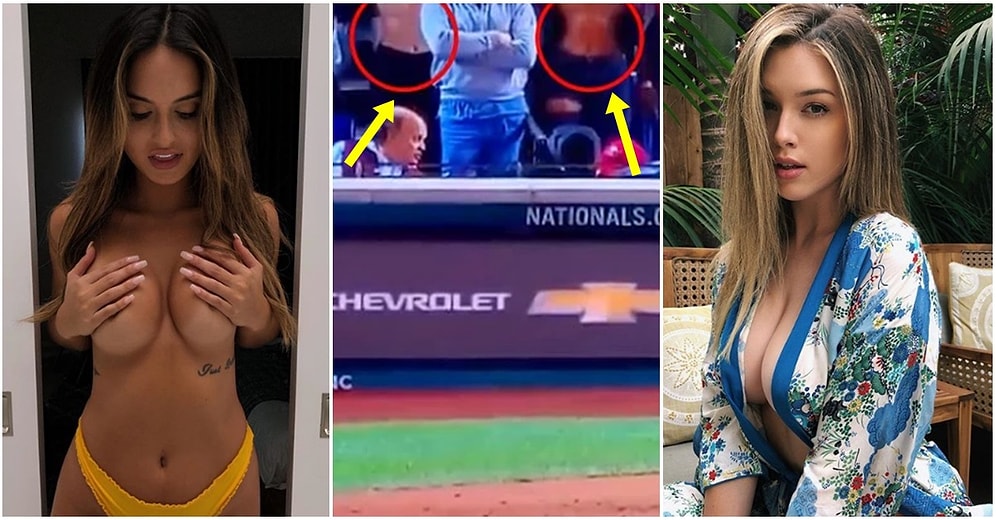 Beyzbol Maçında Memelerini Açan Ünlü Model Julia Rose ve Lauren Summer, Maçlara Giriş Yasağı Aldı