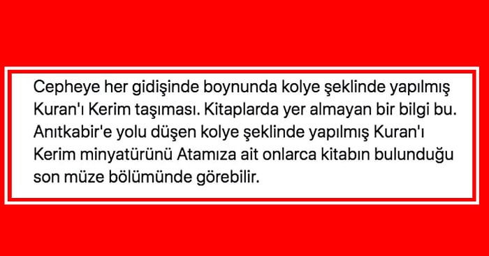 Atatürk ile İlgili Öğrendiklerinde Çok Şaşırdıkları Bilgileri Bizimle Paylaşarak, Bizi Hem Duygulandıran Hem de Şaşırtan Takipçilerimiz