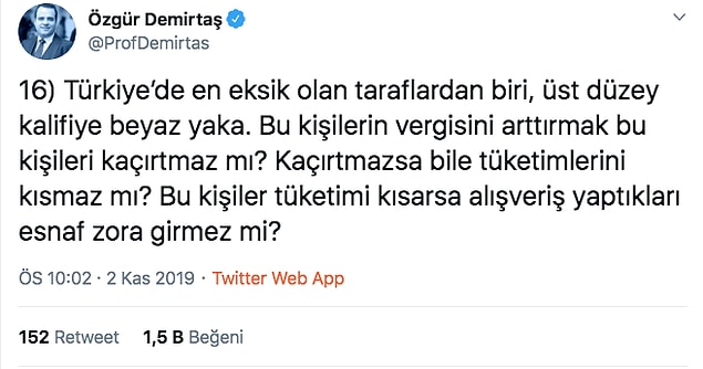 17. Tabii bu tip vergilerin avantaj veya dezavantajlarının hesaplanmaması da ayrı bir konu.