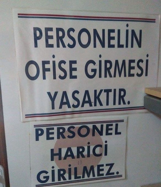 Yani kimse giremiyor...
