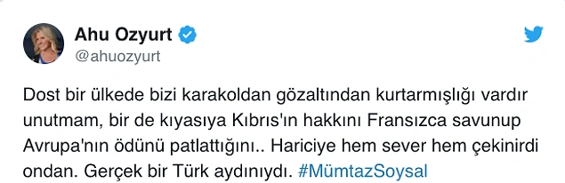 Hocaların Hocasıydı: Prof. Dr. Mümtaz Soysal Yaşama Veda Etti
