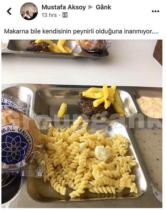 Peynir aslında yok.