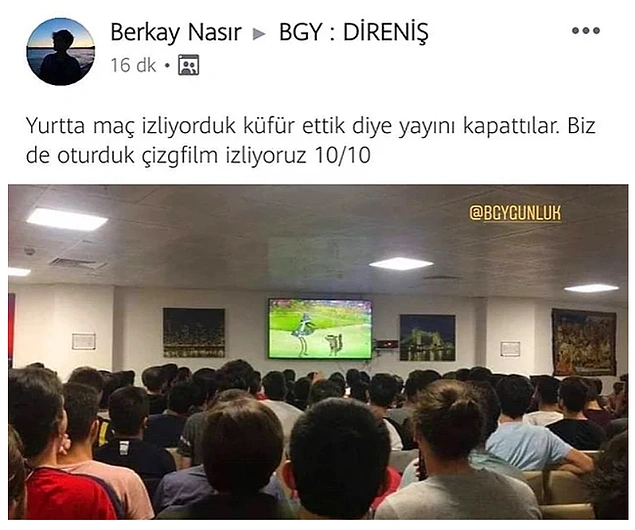 Bu bir tepkidir.