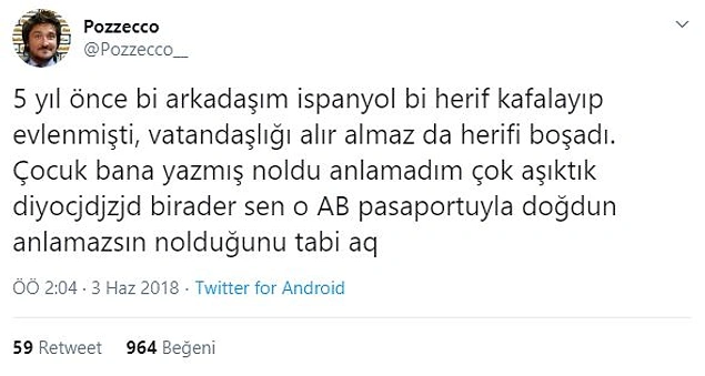 Senin AB pasaportun içindi her şey...