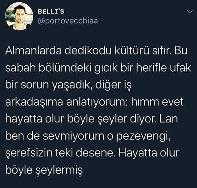 Heyecanı meyecanı yok.