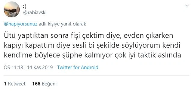 Hepimizde olması gerek bir takıntı.
