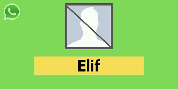 Seni WhatsApp'tan engelleyecek kişi Elif!