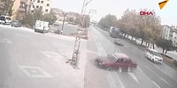 Yola Çıkan Köpeğe Çarpmamak İçin Hayatının Hamlesini Yapan Şoför!