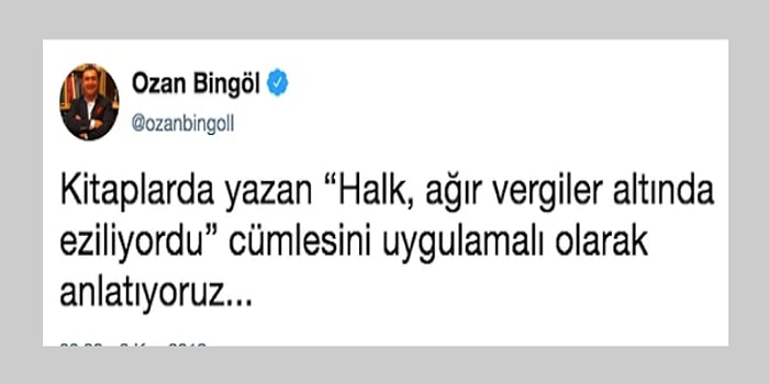 Ozan Bingöl'den Ülkemizdeki Yüksek Vergiler ve Vergi Adaletsizliğine Dair İnsanı Kahreden Tespitler