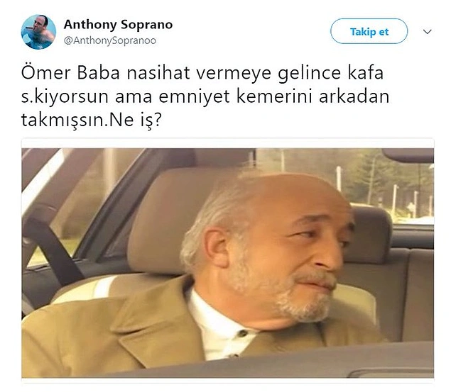 Kul hakkına giriyorsun Ömer baba.