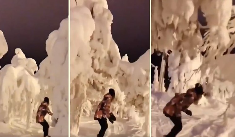 Finlandiya'nın Muhteşem Kar Manzarasında Yapılan Snowboard'un Etkileyici Görüntüleri!