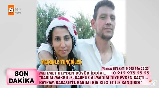 Akrabamız dedikleri Bayram isimli bir şahıs hayatlarına girene kadar bir problem yaşamadıklarını söyleyen Mehmet, eşinin Bayram'la kaçtığını iddia etti.