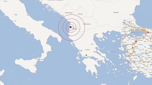 Arnavutluk'ta 6,4 Büyüklüğünde Deprem