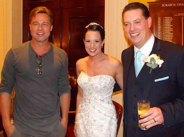 19. Brad Pitt, bir düğün törenine uğramak için toplantılarına ara verdi.