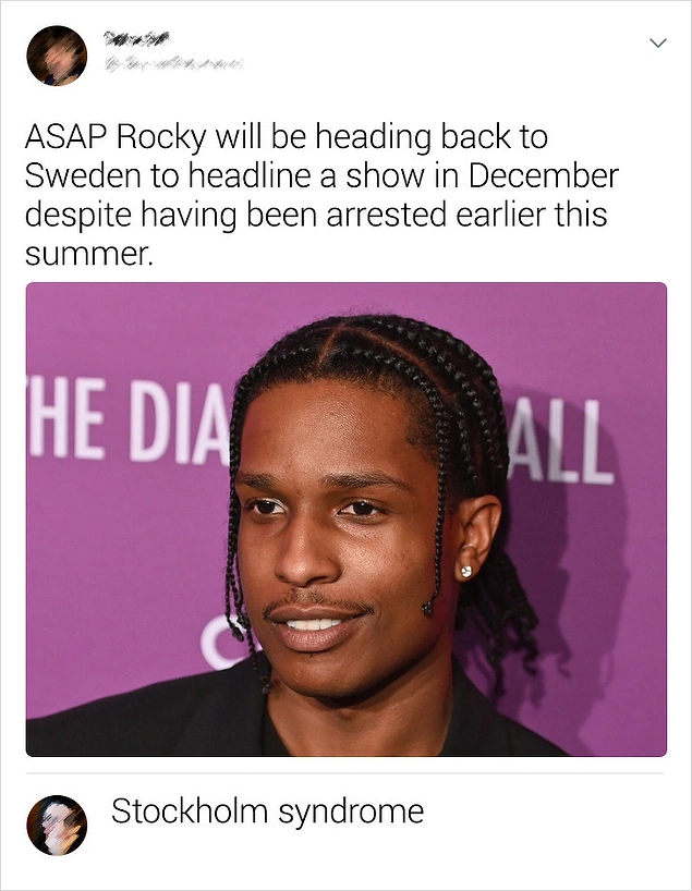 "ASAP Rocky bu yazın başında İsveç'te tutuklanmış olmasına rağmen, oraya dönüp bir konser verecek."