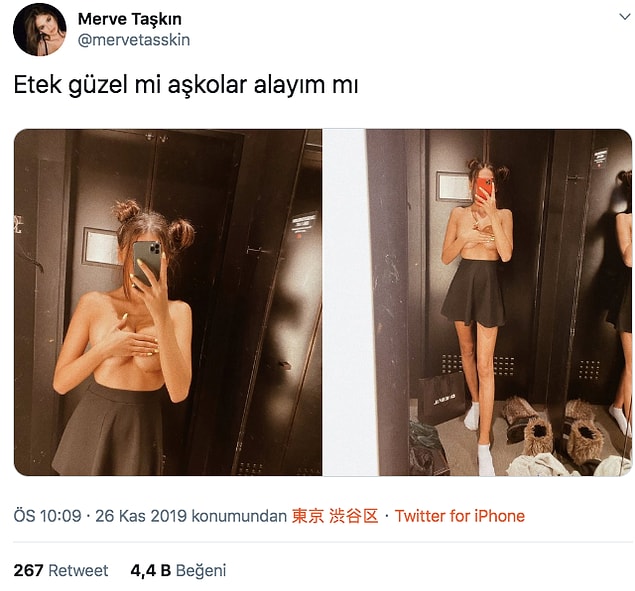 Merve Taşkın yeni nesil ünlülerden. Celebrity denen sadece ünlü olduğu için ünlenen biri. Geçtiğimiz günlerde takipçilerine şöyle bir soru sordu.