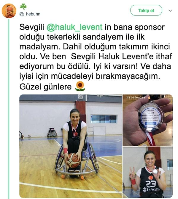 15. Engelli basketbol oyuncusu Ebru'ya tekerlekli sandalyesini vererek birlikte madalya aldılar...