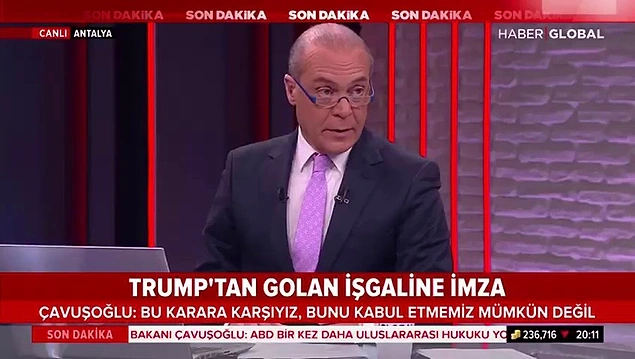 Ünlü spiker Erhan Ertürk'ün canlı yayına "ben çocuğuma mandalina alamayacak mıyım?" diyecek kadar sarhoş çıkması