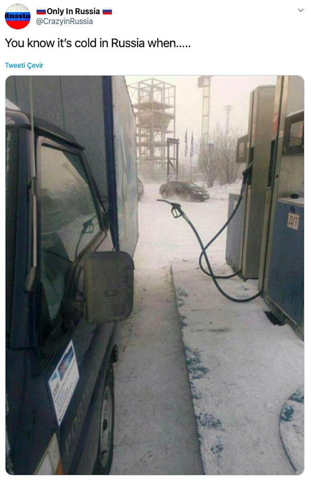 Rusya'da ne zaman soğuk olduğunu anlamanız için 😂