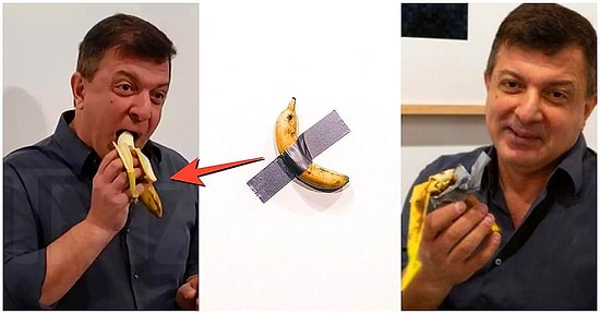 120 Bin Dolarlık Sanat Eseri Duvara Bantlanmış Muzu Bir Başka Sanatçı Duvardan Alıp Yedi!