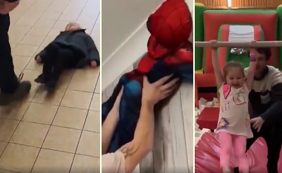 Çocuklarıyla Keyifli Dakikalar Geçiren Babaların Eğlenceli Görüntüleri