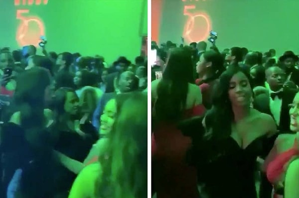 Парень немедленно поднимает руки, дав понять, что он извиняется. А дальше камера телефона, заснявшее это отодвигается (вероятно, потому что человек, снимающий это видео, думал, что его телефон может оказаться следующим).