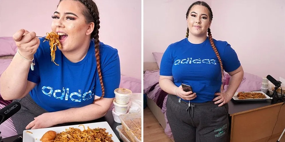 YouTube'da Fast Food Yiyerek Para Kazanmak İçin Düzenli İşini Bırakan 22 Yaşındaki Charna Rowley!