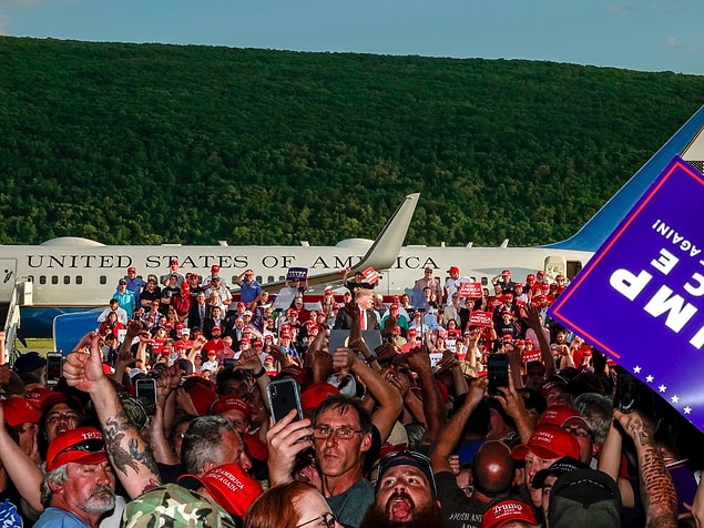 4. Başkan Trump, 20 Mayıs 2019 tarihinde Montoursville'de konuşma yaparken.