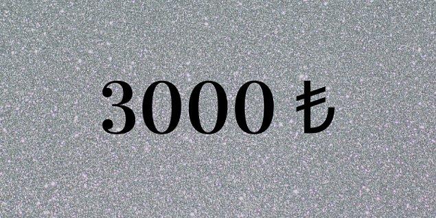 3000 ₺!