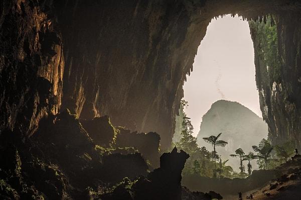 71. Borneo'daki Geyik Mağarası, dünyanın en büyük yeraltı geçitlerinden biri olmasıyla biliniyor. Bir Carsten Peter fotoğrafı.