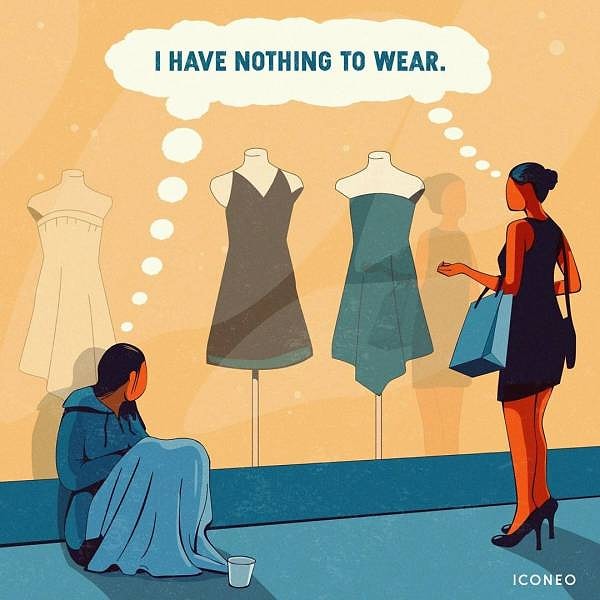 3. Мы нацелены на то, чтобы всегда иметь больше и не заботиться, если у других людей ничего нет.