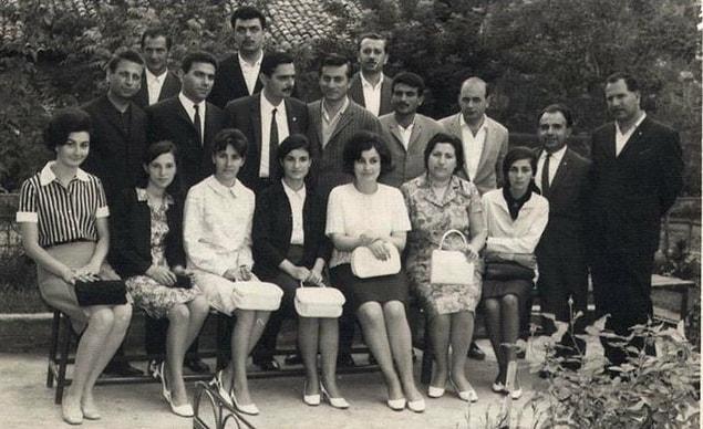 Ortahisar Karma Ortaokulu öğretmenleri ve çalışanları, Trabzon, 1963.