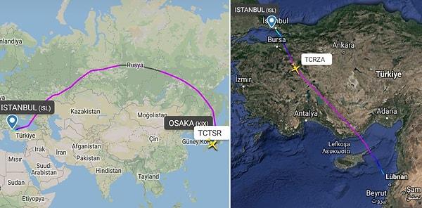 Osaka-İstanbul-Beyrut arasındaki 13 saatlik uçuşu 'hayalet yolcu' olarak gerçekleştirmiş. ✈️