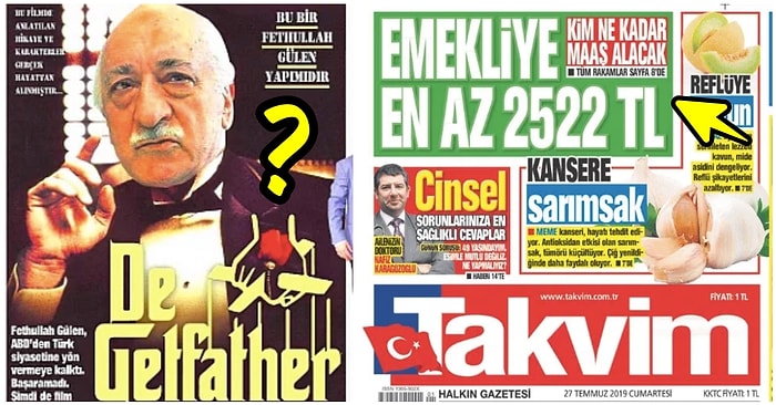 Fantastiklikte Sınır Tanımayan Haberleriyle Yıl Boyunca Emeklileri Kandırmaya Çalışan Takvim Gazetesinin Yalan Yanlış Başlıkları