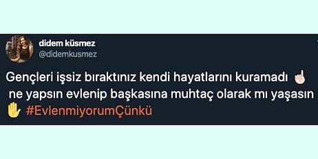 Erdoğan'ın Evlenmeyen Gençler Hakkındaki Sözlerine Twitter'dan Yanıt Geldi #EvlenmiyoruzÇünkü