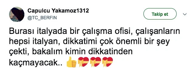 Geçtiğimiz gün atılan bu tweet, sosyal medya kullanıcılarını hem şaşırttı hem de gururlandırdı.