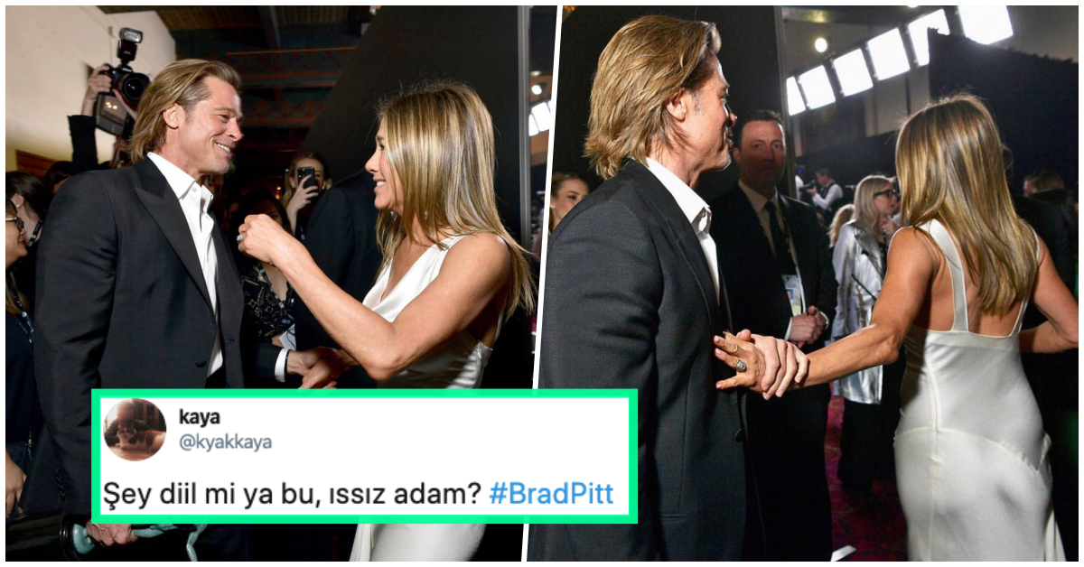 Eski Eşler Brad Pitt ve Jennifer Aniston�ın Yıllar Sonra Bir Araya