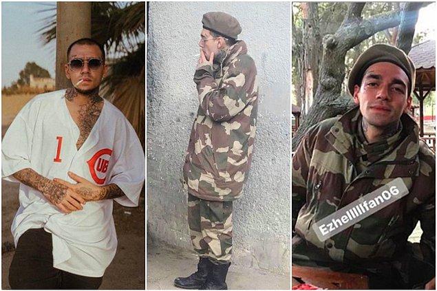 1. Yakın zamanda bedelli askerlik görevini yerine getiren Ezhel'in askerlik fotoğrafları ortaya çıkınca, sosyal medya şenlenmişti! 😅