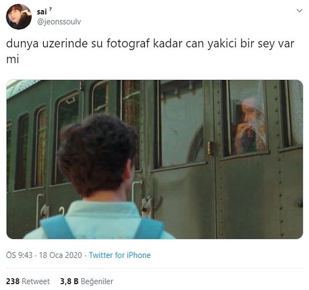İşte o paylaşım: